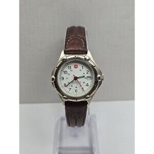 Vintage Wenger SAK Design Womens 30mm Swiss Quartz Field Watch 100M New Battery